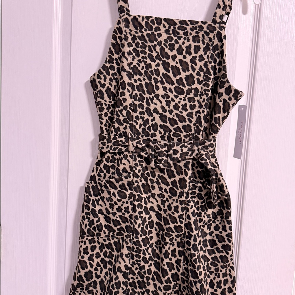 Tahari Girl Animal Print Dress